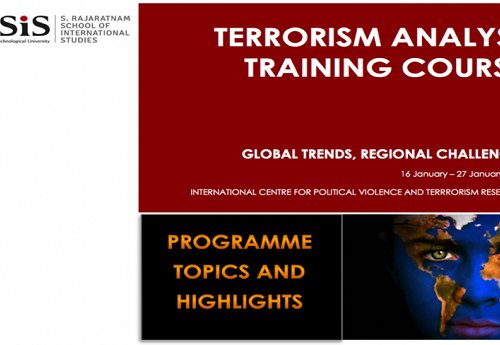 Protective Intelligence Network  participation at Terrorism Analysis Training Course (TATC) at RSIS, Nanyang Technological University in Singapore