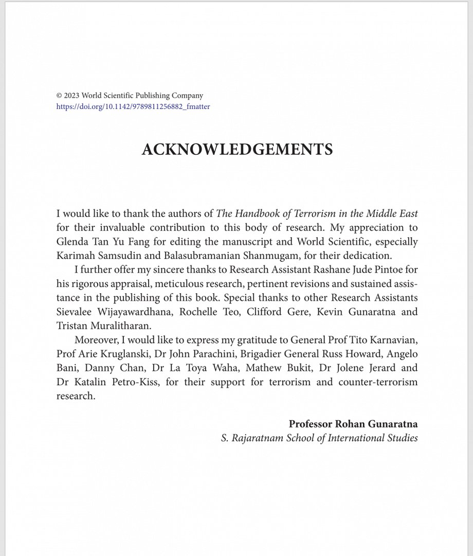 Acknowledgement in the